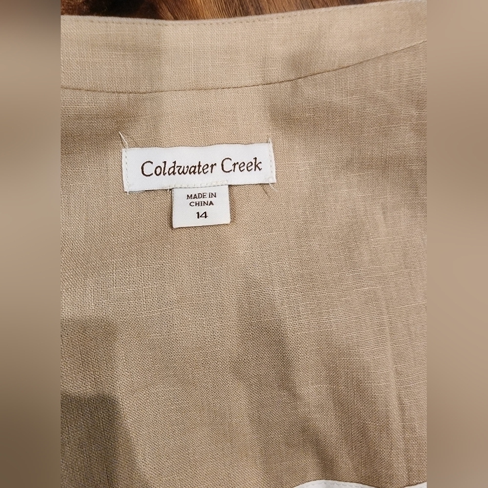 Coldwater Creek Linen Blazer - Picture 4 of 13